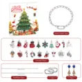 Weihnachten DIY Schmuck Set Details mit Anhängern, Ketten und Ohrringen für Geschenke. - Weihnachtskalender Armband Set (L-03)