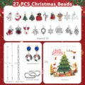 27 pieces Christmas DIY charm bracelet and necklace jewelry making kit for women holiday gifts. - L-01