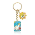 Tarot card parrot metal enamel keychain cute animal bag charm golden keyring fashion accessory - The Fool Tarot Parrot Style (YSK-8-1)
