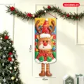 Christmas Cartoon Elk Hanging Banner Festive Holiday Party Wall Decoration 110x40cm - Elk Style (SDGBMG-03)