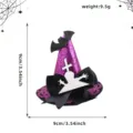 Halloween mini witches hat hair clip glitter bat bow for party headwear accessories - Ένα μέγεθος / Στυλ Νυχτερίδας Τάφου