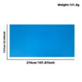 Tovaglia fluo tinta unita 137x274cm monouso neon festa copritavola decorazione - Tovaglia Blu Macaron Fluorescente / 137*274cm