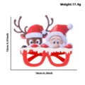 Navidad Papa Noel Gafas Reno Fiesta Disfraz Accesorio de Foto Divertido Para Ninos - Alce Y Papá Noel