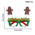 Gafas de fiesta de Navidad hombre de jengibre árbol accesorios de foto festivos - Hombre de Jengibre Árbol de Navidad