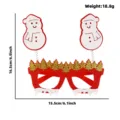 Natale pupazzo di neve albero novità occhiali festa foto puntello bambini vacanza - Occhiali pupazzo di neve albero