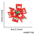Natale pupazzo di neve stampa fiocco per capelli rosso forcina per bambini festa - Taglia unica / Pupazzo di Neve Fermaglio Rosso