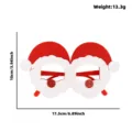 Montature per occhiali da cappello di Babbo Natale di Natale oggetti di scena per feste. - Occhiali Babbo Natale