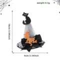Απόκριες 3D Halloween Καπέλο Μάγισσας Φουρκέτα Μαύρη Γάτα Φιόγκος Αξεσουάρ Μαλλιών - Ένα μέγεθος / Στυλ Μάγισσα Μαύρη Γάτα
