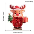 Christmas wooden reindeer glowing ornament desktop decoration 20x16.5cm festive party gift - Elk (Without Light)