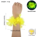 Halloween fluorescent tinsel wristband party decoration ghost festival props bat design glow in dark - Fluorescent Yellow Bat