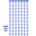Blue Halloween Bat Fringe Curtain Foil Tinsel Doorway Backdrop Party Decoration 2M - Royal Blue Bat Fringe Curtain / 1m*2m