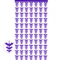 Purple Halloween Bat Tinsel Curtain Hanging String Party Decoration Supplies 2M Long - Purple Bat Fringe Curtain / 1m*2m