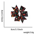 Bambini Natale Fiocco per Capelli Coda di Rondine Fermaglio per Festa Accessorio 8cm - Taglia unica / Campana Bacca Fermaglio Nero