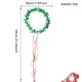 Diadema de guirlanda de oropel de estrella de Navidad con cintas rojas verdes accesorio - Diadema de Estrella de Navidad Verde