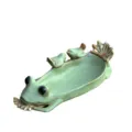 Ceramic frog fruit plate cute bird tray creative living room decoration desktop ornament - Holeless Frog Figurine