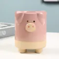 Cute ceramic animal succulent flower pot pink pig design desktop plant pot home decor ornament - Style C