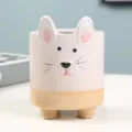 Cute ceramic animal succulent flowerpot with lovely ears and three feet for desk decor. - Style D