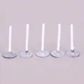 Stoppini per candele DIY con base in metallo stoppini in cotone per fare candele - Stoppino per Candele d'Emergenza / 3.5cm 100 Pezzi