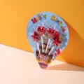 Birthday candle set red heart star shape cake topper party decoration supplies - Pentagram Heart Candle / 4 Pieces/Pack / Red