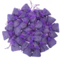 Lavender dried flowers sachets bulk set in purple organza bags for home and car use. - 5g French Lavender