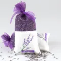 Lavender dried flower sachet bag natural fragrance for car wardrobe refreshing air fresh floral. - Printed Bag / 25.00g