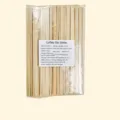 Paletinas de bambú desechables 14cm, agitadores de madera ecológicos para bebidas 200pcs - 200 Piezas/Paquete (140x6x2mm)