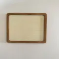 Wooden blank DIY frame detail shot, smooth rectangle border for hand craft embroidery work. - 5x7cm Distressed Rectangular