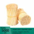 Einweg-Bambusspieße Bastelstäbchen 12cm lang 1.6mm dick 5000 Stk für Obst und Snacks - 1.6mmx12cm (5000 Stk)