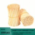 5000 Stk. 12cm Bambusspieße Einweg Obstspieße Holz Spieße für Party Grill Spieß Catering - 2.2mmx12cm (5000 Stk)