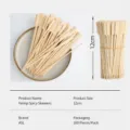 100pcs creative bamboo skewers, 12cm disposable food picks for fruit, dessert and snacks. - 12cm (100 Pcs)