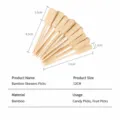 Brochetas de bambú desechables de 12cm, palillos de frutas naturales para fiestas y eventos. - Brocheta de Paleta 12cm 200 Piezas