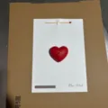 3D heart candle greeting card romantic confession gift set with match and creative design - 3D Heart Greeting Card Candle