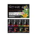4-bottle aromatherapy essential oil gift set plant water soluble fragrance oil for humidifier - Lavender, Rose, Jasmine, Osmanthus