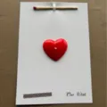 3D heart candle greeting card with matchstick, romantic confession gift for couples and special occasions. - Flat Heart Greeting Card Candle