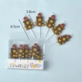 Cute yellow bear shape birthday candles for cake decoration and kids party celebration - C15-1 Cartoon Hugging Bear