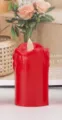 Candela LED rossa simulazione fiamma tremolante candela elettronica per decorazione casa. - Candela a gocciolamento spesso 5x9 rossa