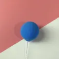 Blue Clay Balloon Cake Topper Birthday Party Dessert Decoration Insert Item Variant - Dark Blue Clay Balloon Cake Topper (1 Piece)