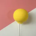 Yellow balloon cake topper, cute clay balloon decoration for birthday party dessert item. - Yellow Clay Balloon (1 Pc)