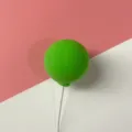 Green clay balloon cake topper decoration for birthday party dessert styling insert card - Green Clay Balloon (1 Piece)
