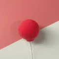 Red clay balloon cake topper for birthday party dessert baking decoration and cute party supplies - Red Clay Balloon Cake Topper (1 Pc)