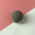 Grey clay balloon cake topper decoration with wire stem for birthday party baking. - Gray Clay Balloon (1 Pc)