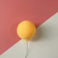Yellow balloon cake topper birthday party dessert decoration clay ball with thin wire. - One Light Yellow Clay Balloon