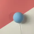 Blue clay balloon cake topper decoration for birthday party dessert styling insertion pin. - Sky Blue Clay Balloon (1 Pc)