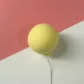 Yellow foam balloon cake topper decoration for birthday party dessert baking DIY styling cute. - Macaron Light Yellow Clay Balloon (1 Pc)