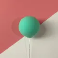 colorful clay balloon cake topper baking decoration insert for birthday party dessert - Macaron Light Green Clay Balloon Cake Topper (1 Piece)