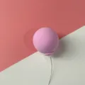 Pink balloon cake topper, cute birthday party dessert decoration plug-in, pink variant. - Macaron Light Purple Clay Balloon (1 Pc)