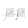 Set di libretti dei voti nuziali in legno, libretti rustici sposa sposo con rilegatura in corda. - 7.5*10cm / Stile 2 (Paio)