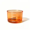 Amber glass candle holder, Nordic style aroma diffuser jar for home decor and cozy ambiance. - Orange Empty Cup / Orange