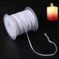 Bobina di stoppino per candela bianca, filo di cotone artigianale per candela profumata variante - Bobina di Stoppino per Candele / 61m 24 Fili