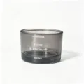 Nordic grey glass candle holder aromatherapy jar home aesthetic decorative container - Black Empty Cup / Black
